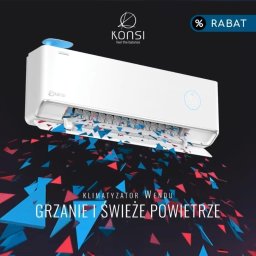 Klimatyzator Wendu z dopływem świeżego powietrza.