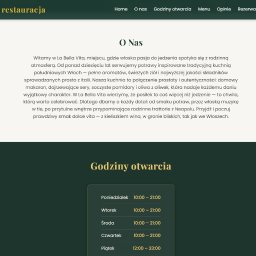 Przykładowa strona restauracji - inne treści