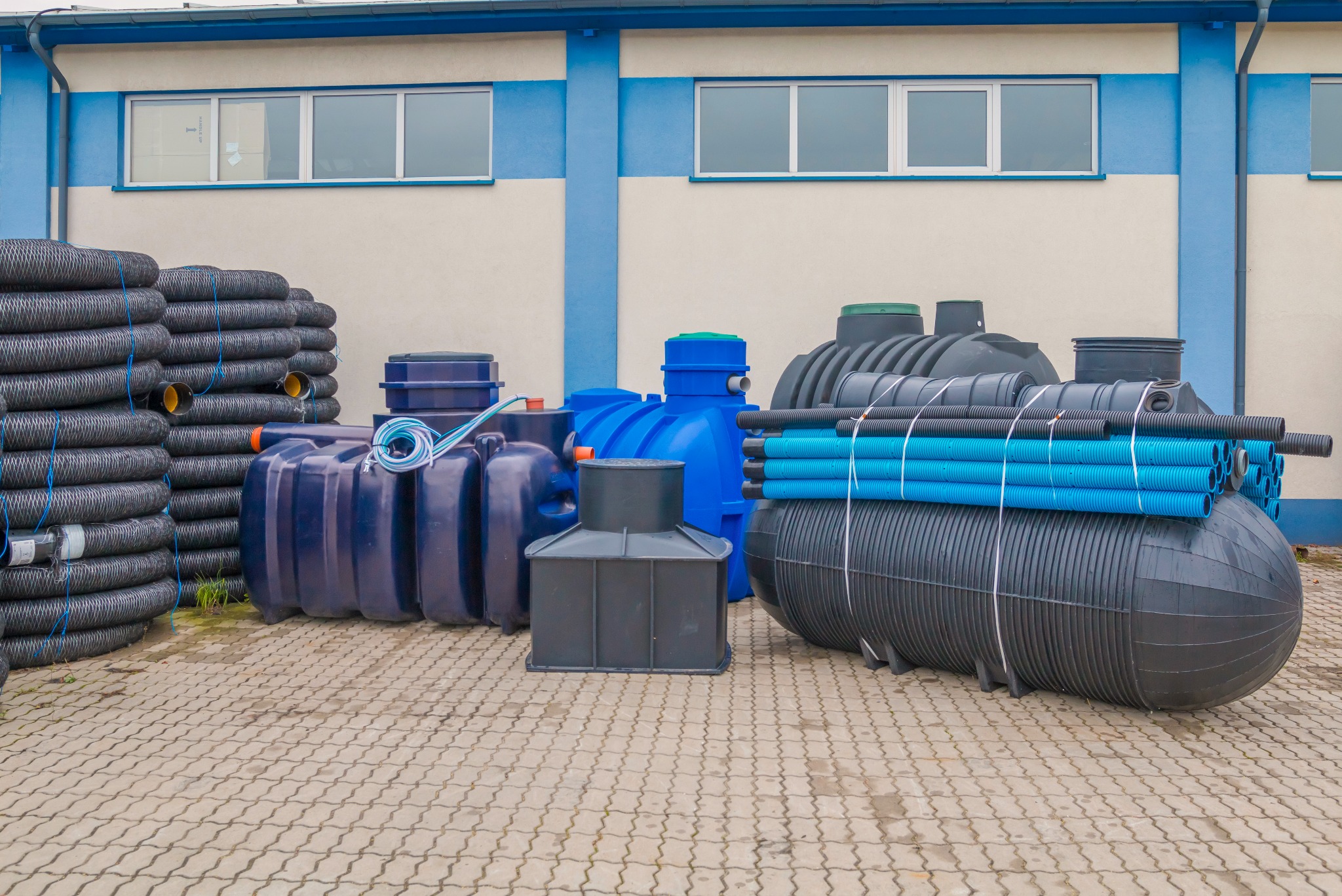 Studnie wodomierzowe, Oczyszczalnie ścieków, zbiorniki na wodę .