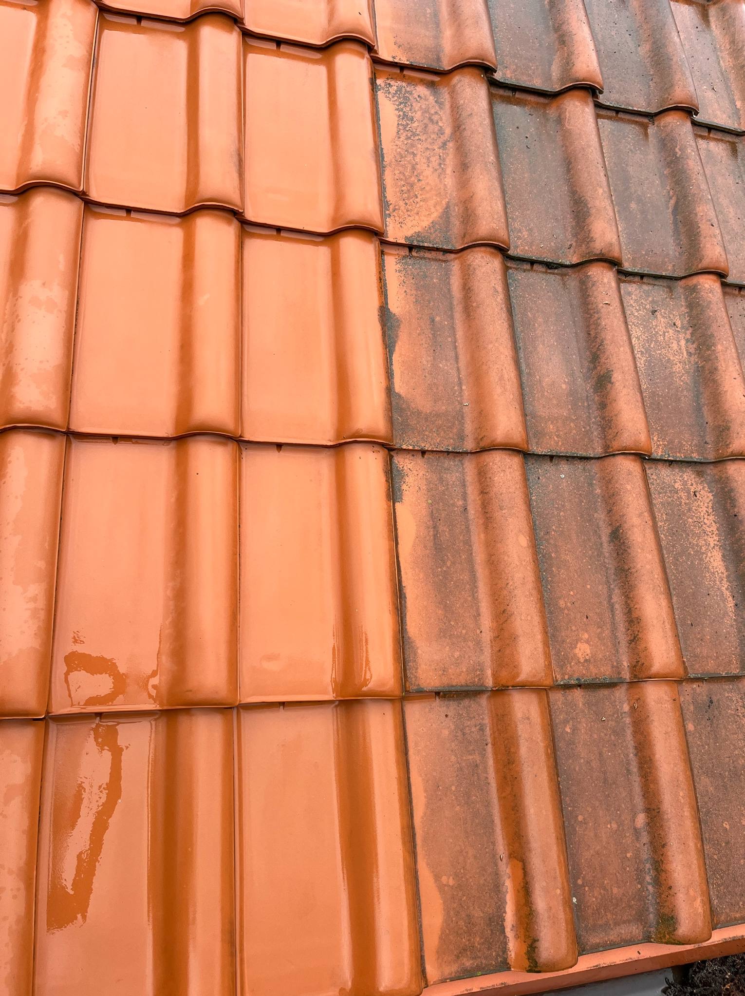 Tak wygląda dachówka po naszej usłudze.