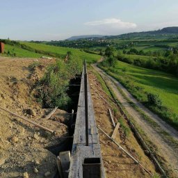 Przyłącze wod kan Łęki 1