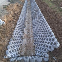 Przyłącze wod kan Łęki 3