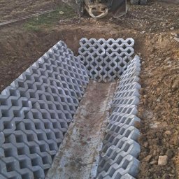 Przyłącze wod kan Łęki 4