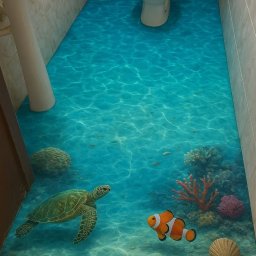 OU Kreacje - Fototapeta 3D , zalana żywicą epoksydową . 5-10m2 = 400 - 800 pln