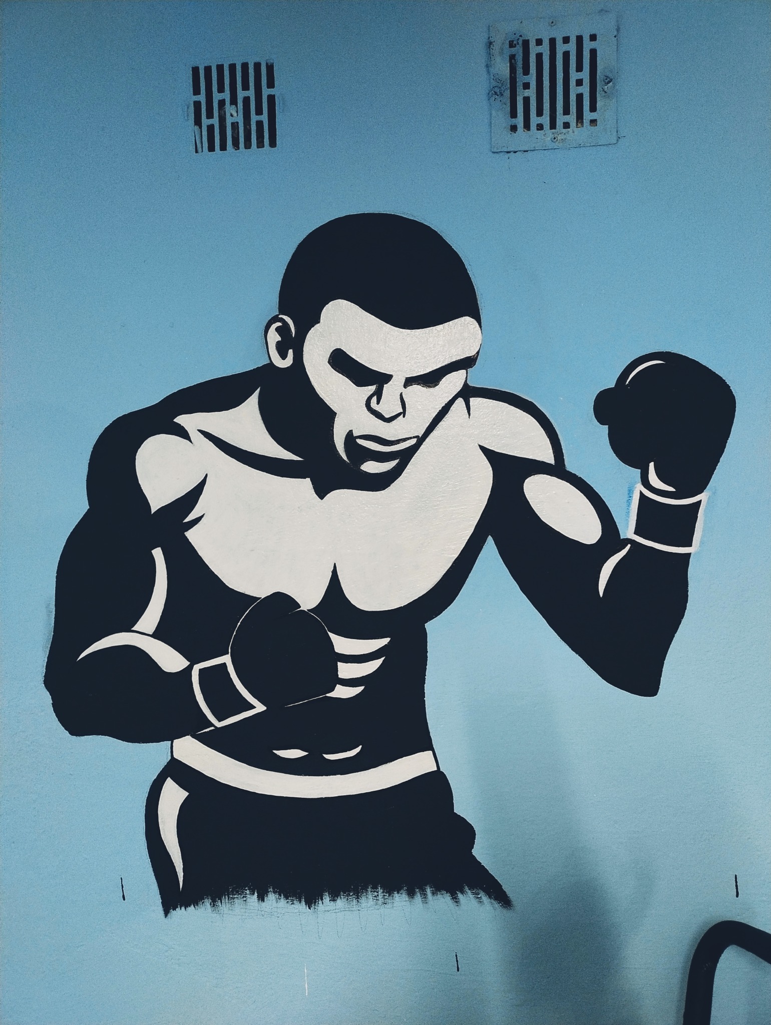 Biały goryl , przeniesione zdjęcie na ścianę