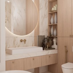 Projektant Wnętrz Studio RETRO Design - Patrycja Wawrzyniak - DOM W CHARZYNIE pod Kołobrzegiem Łazienka