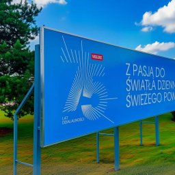 MK Perfect Solutions Sp. z o.o. - Tablica reklamowa na konstrukcji.