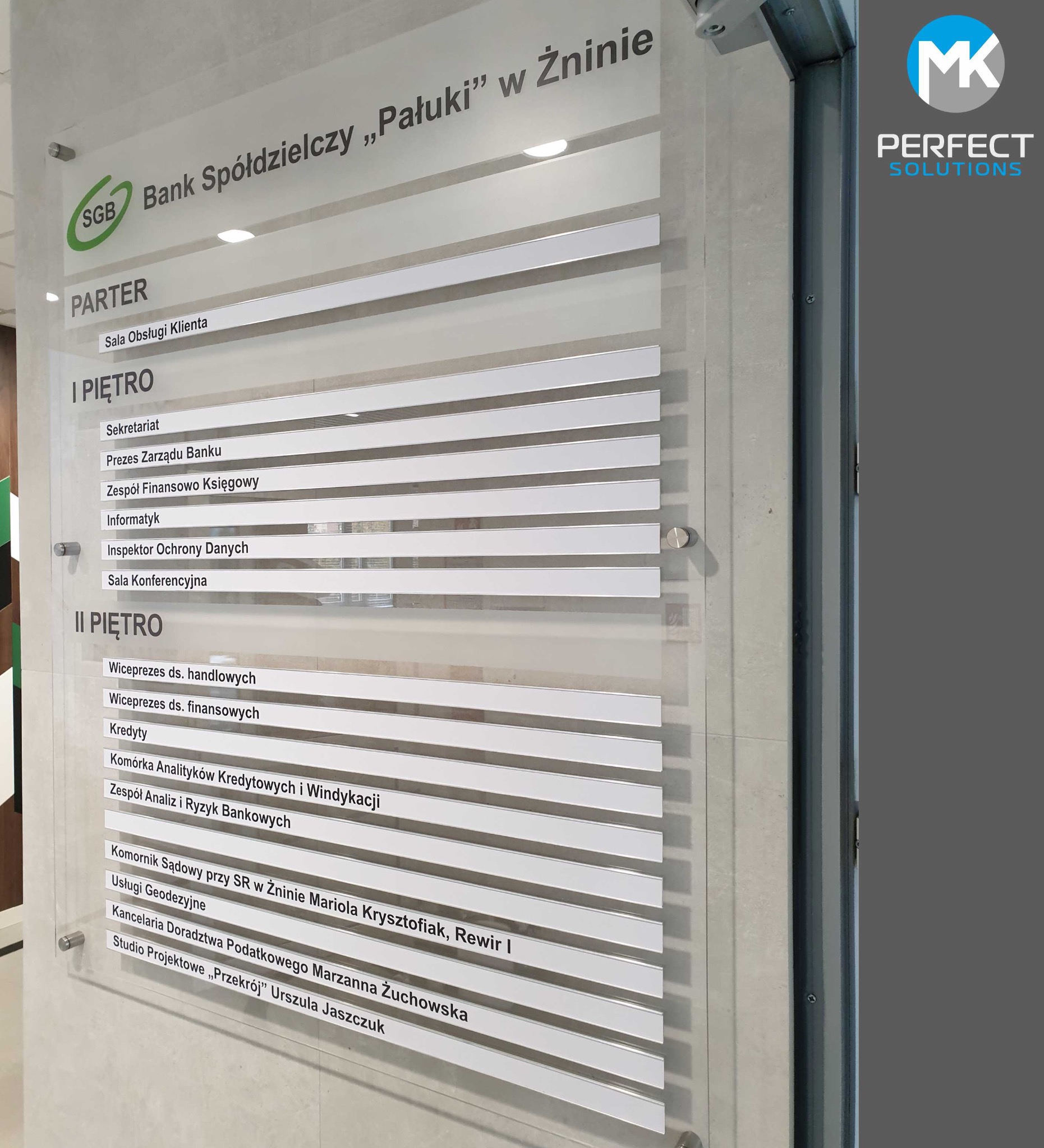 Tablice panelowe informacyjne.