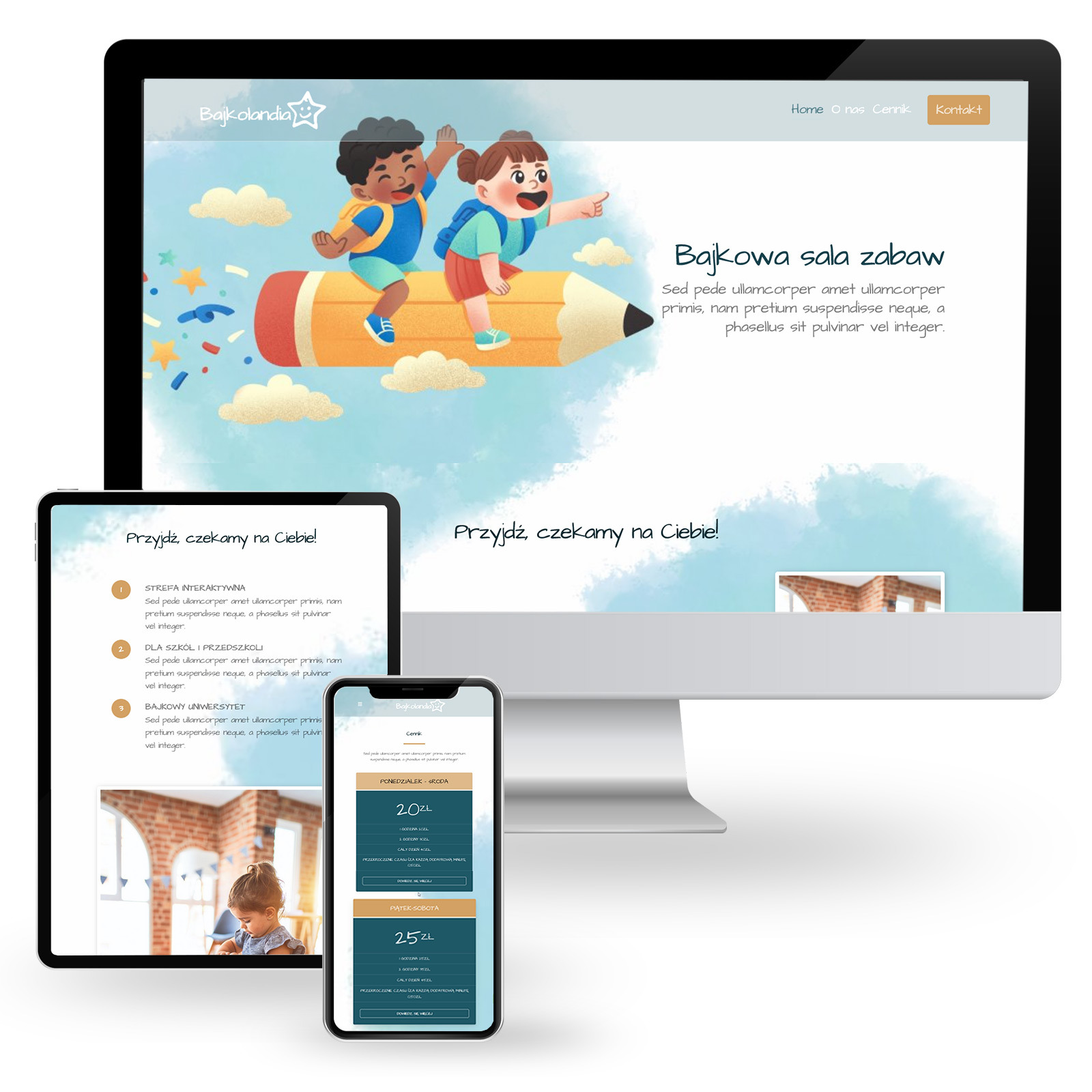 Szablon strony internetowej BAJKOLANDIA