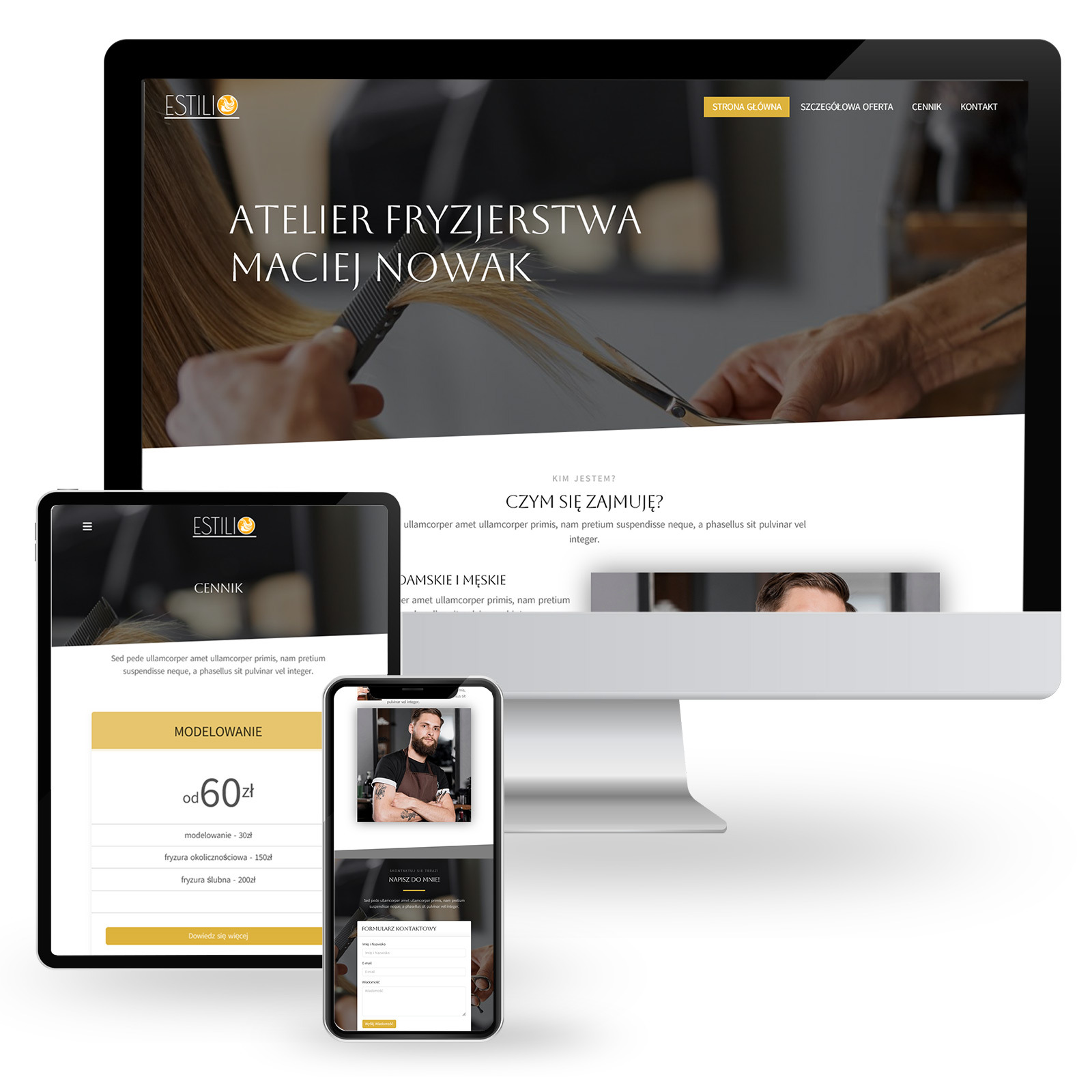 Szablon strony internetowej ESTILO