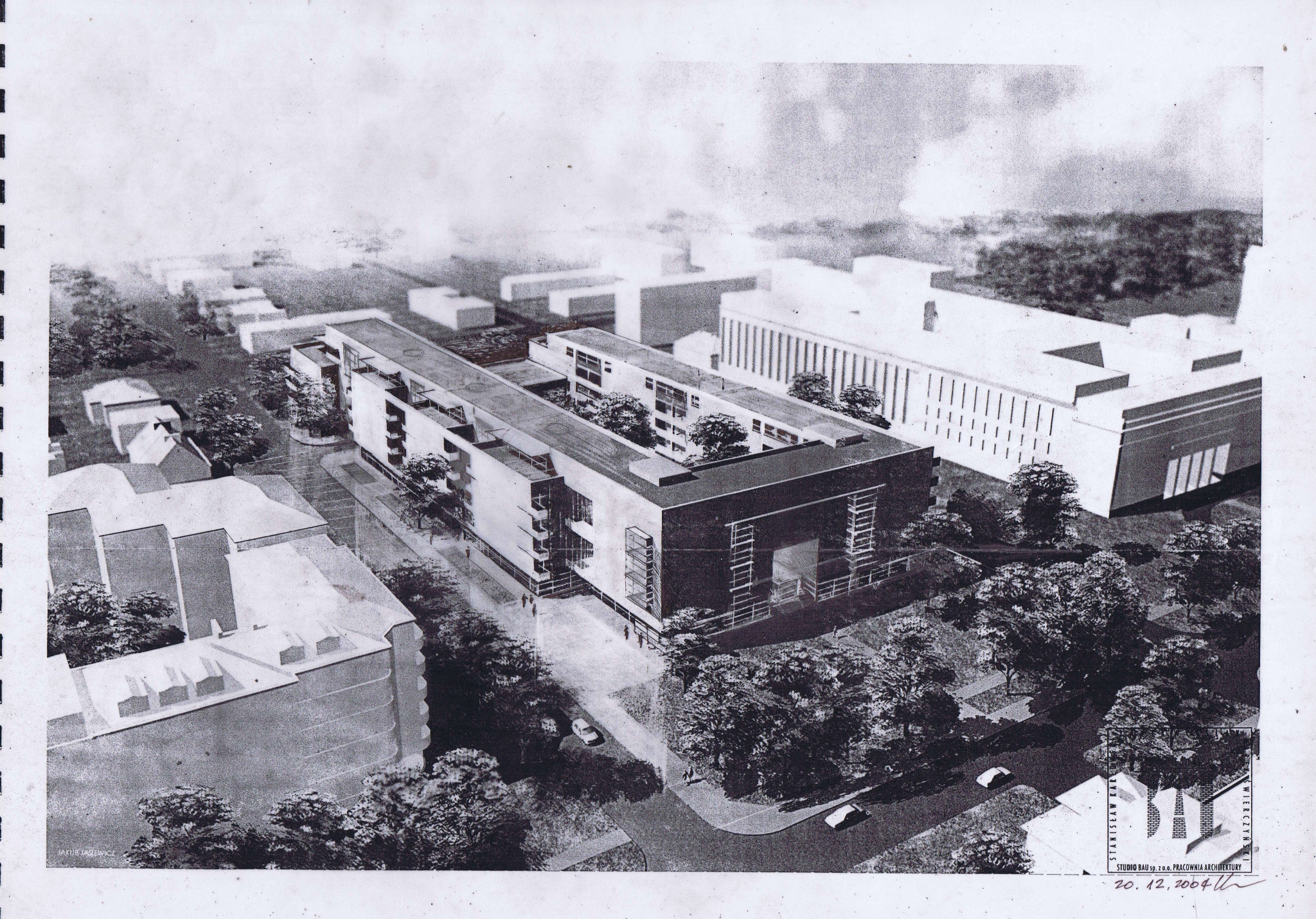 KWARTAŁ mieszkalno-usł. przy ul. Łowickej/Narbutta. PU 15000m2 2007r.