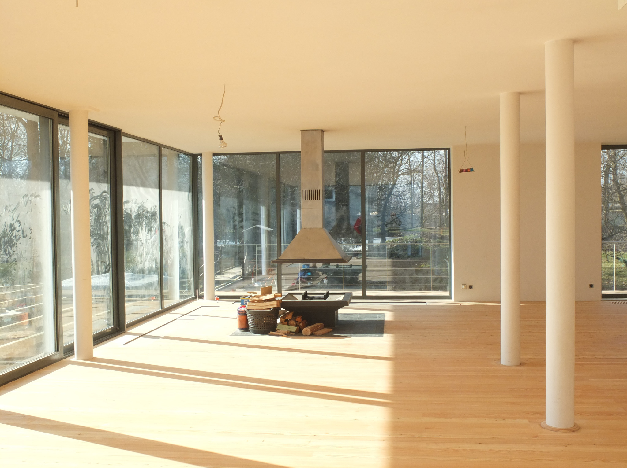 Dom na grobli w Radachówce zrealizowany w 2016.