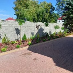 ogrodzenie betonowe wykonane przez firme jar-bet jarosław trzaskowski