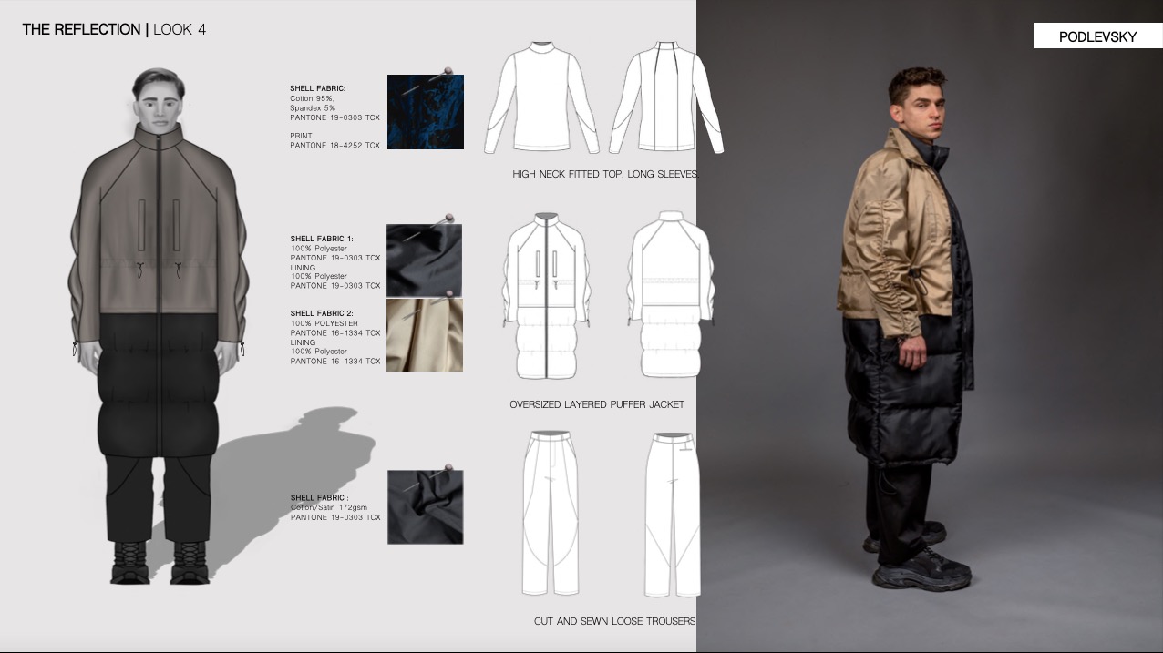 Kolekcja Reflection -Wykonanie specyfikacji technicznej - Dobranie materiałów - Stworzenie form - Odszycie wzoru