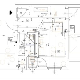 Seweryn Wiatr - Szczegółowy plan architektoniczny mieszkania z wymiarami pomieszczeń, rozmieszczeniem mebli i instalacji, w neutralnej kolorystyce, prezentujący projekt wnętrza.