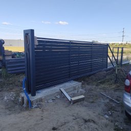 brama przesuwna, lekka