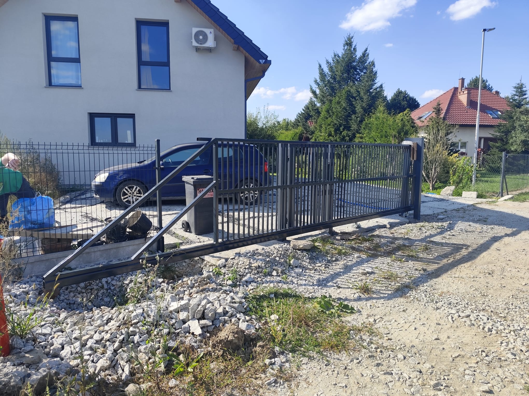 brama przesuwna, ażurowa