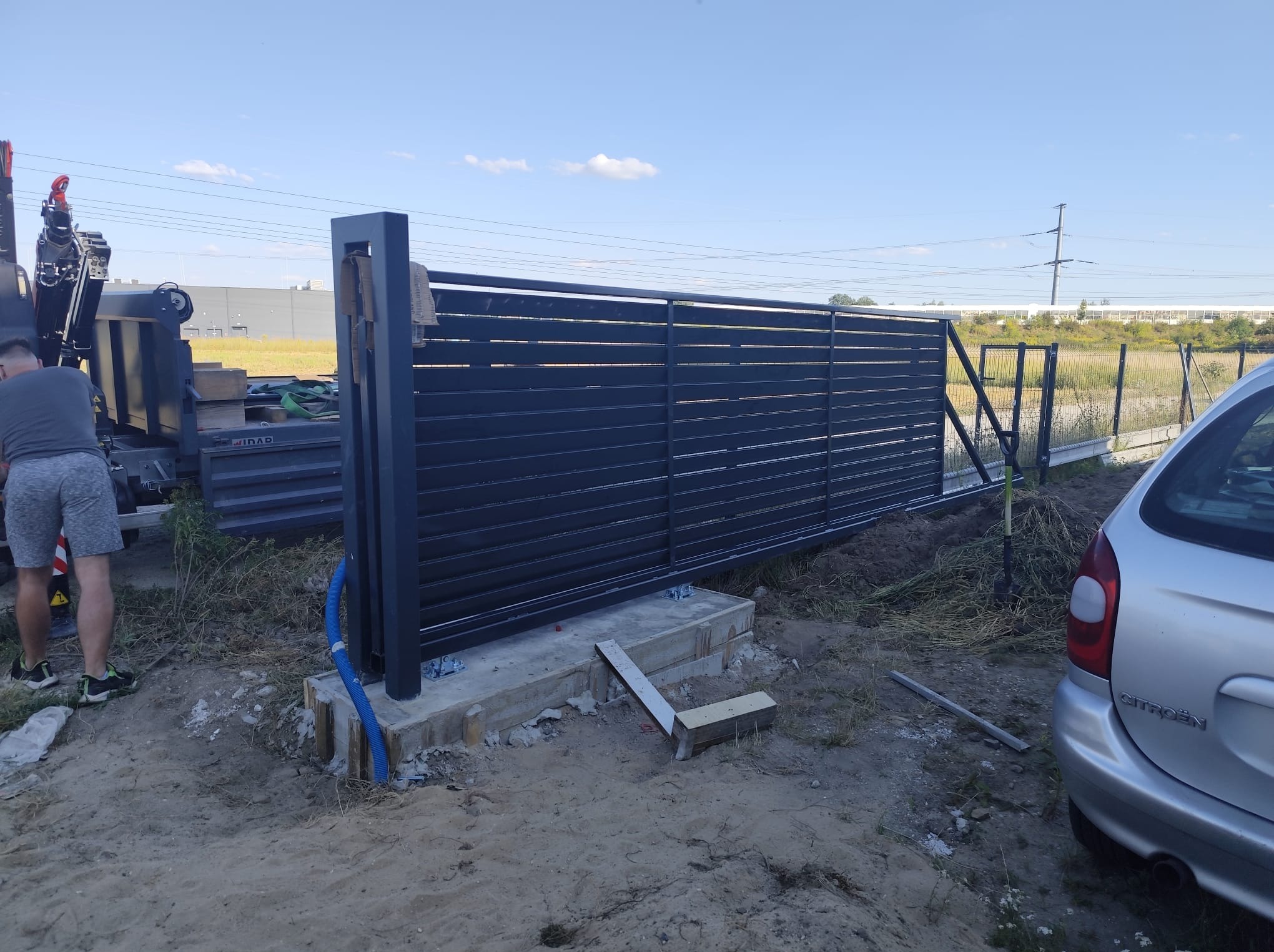 brama przesuwna, lekka