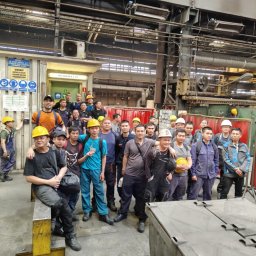 Brygada AZJASPAW po zakończonej pracy