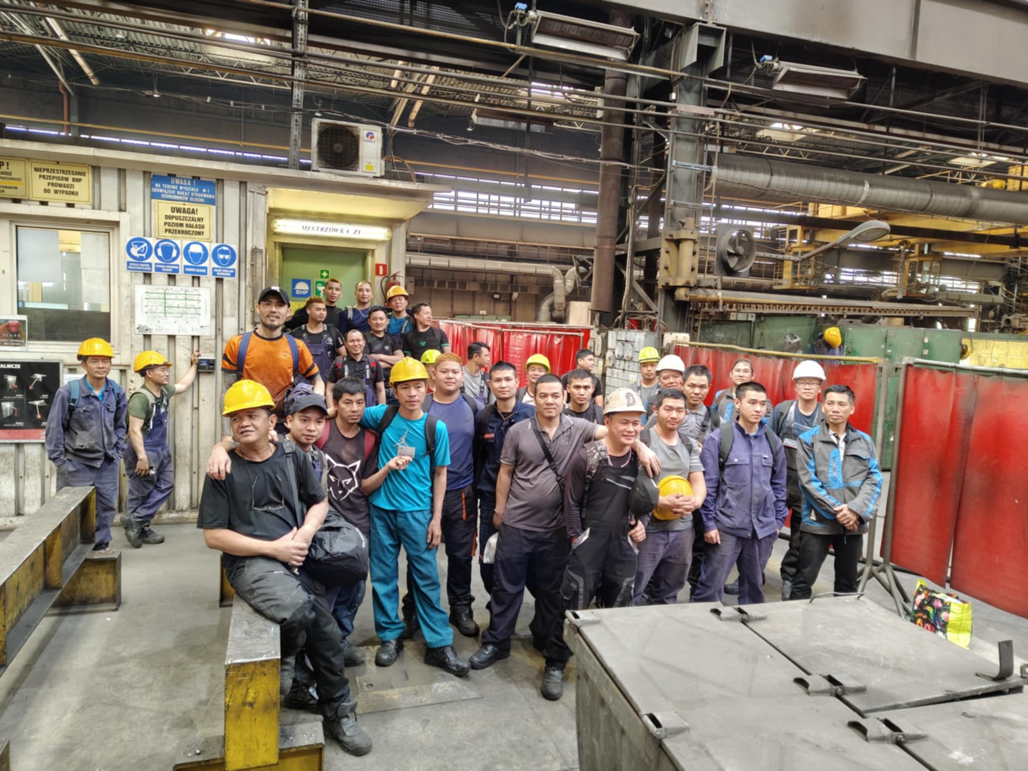 Brygada AZJASPAW po zakończonej pracy