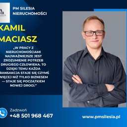 Kamil - empatia i profesjonalizm
Wychował się w branży nieruchomości. Z budowlanym zapleczem doradza w remontach i trudnych nieruchomościach. Empatyczny, zaangażowany, świetnie negocjuje, także po angielsku.