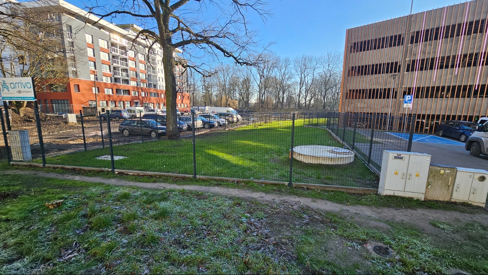 Montaż ogrodzenia dla firmy Pekabex w kołobrzegu.