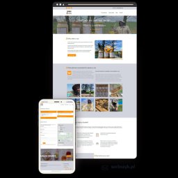 Strona internetowa dla lokalnego sprzedawcy miodu. Kompletna identyfikacja i strona www, która wprowadziła lokalny biznes do top 3 w Google.