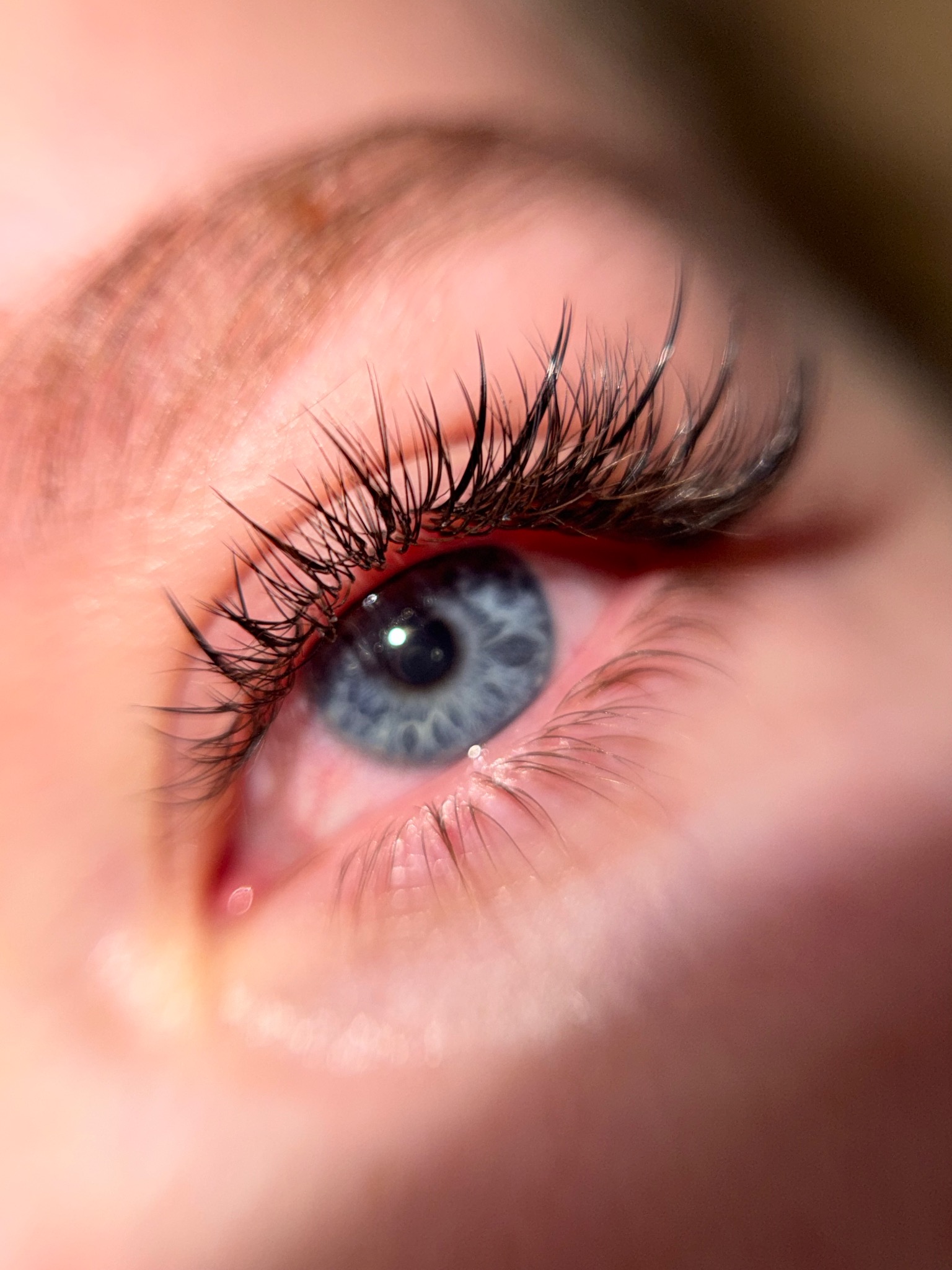 Przedłużanie rzęs 2-1 + kim + brąz