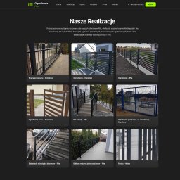 Labi Michał Łabędź - Galeria realizacji: bramy przesuwne, ogrodzenia panelowe, balustrady i furtki. Zdjęcia z różnych lokalizacji, prezentujące zróżnicowane style i materiały.