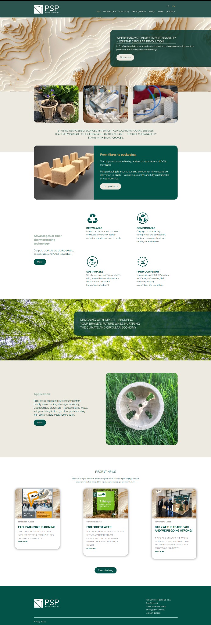 Strona dla projektu Ekopulpa