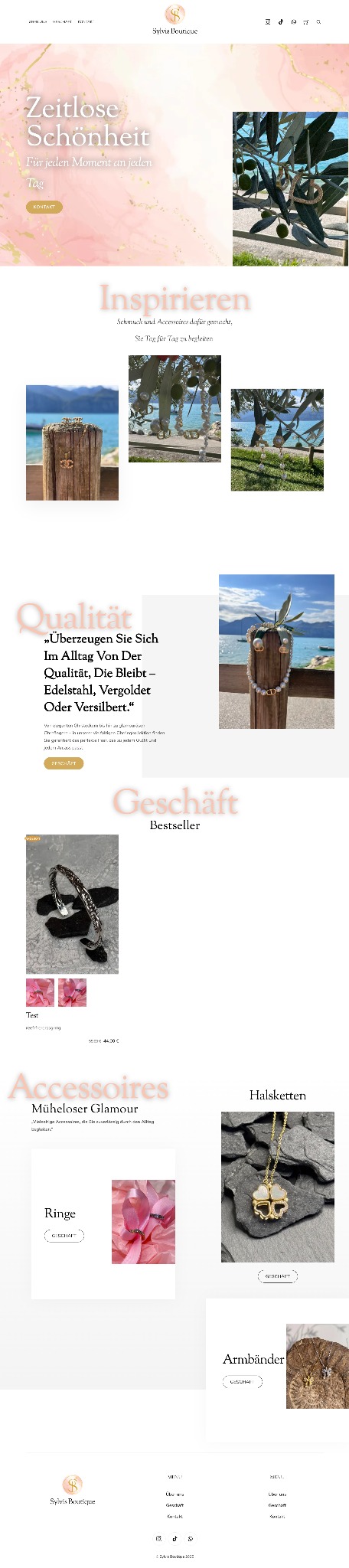 Sklep projekt Sylvis Boutique