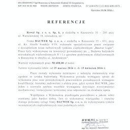 Referencje _Rywal ul. Architektów Rzeszów