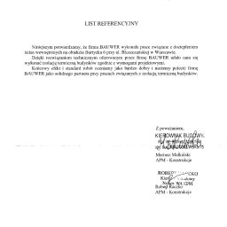 Referencje _ APM _ Ul. Brtycka Warszawa