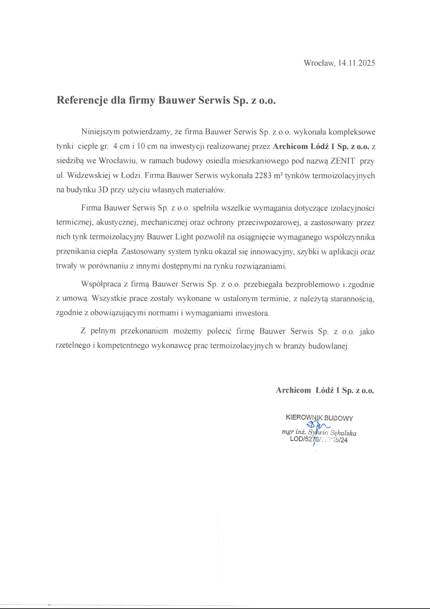 Referencje _ Archicom Zeit 4D ul. Widzewska Łódź