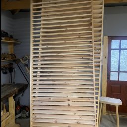 Sosnowe żaluzje tarasowe na wymiar .