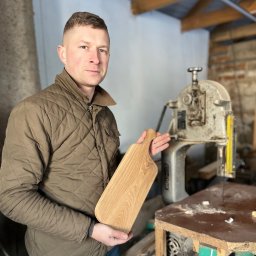 Pracownia stolarska Kamil pryk - Schody Drewniane Na Beton Adam&oacute;w