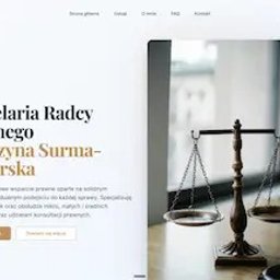 Strona www typu one page dla kancelarii radcy prawnego - Kraków