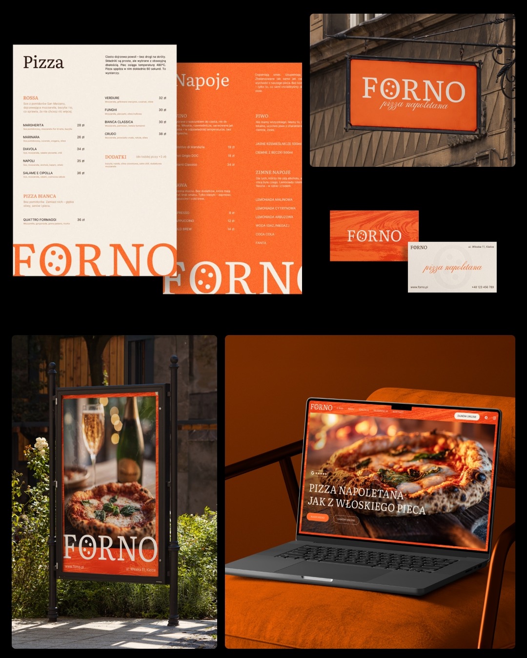 Identyfikacja wizualna i strona dla pizzerii