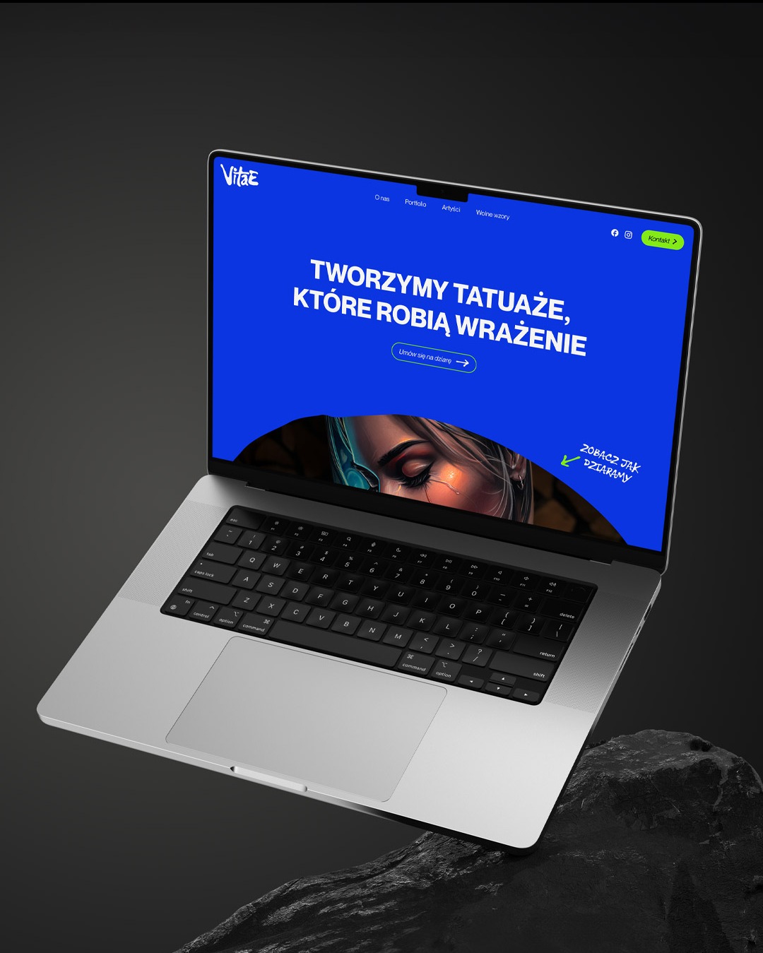 Strona internetowa dla studia tatuażu