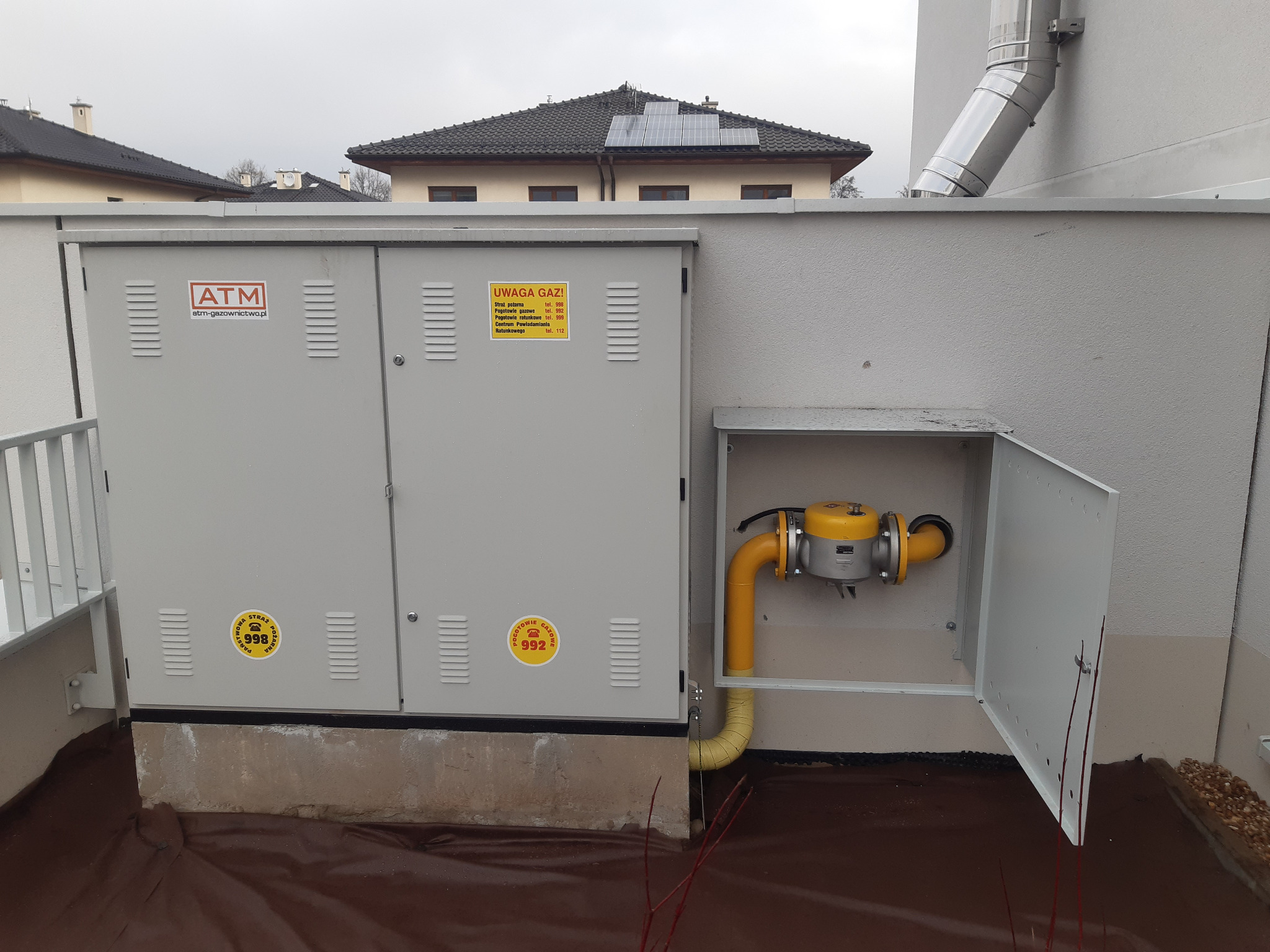 Zawór MAG i komin .