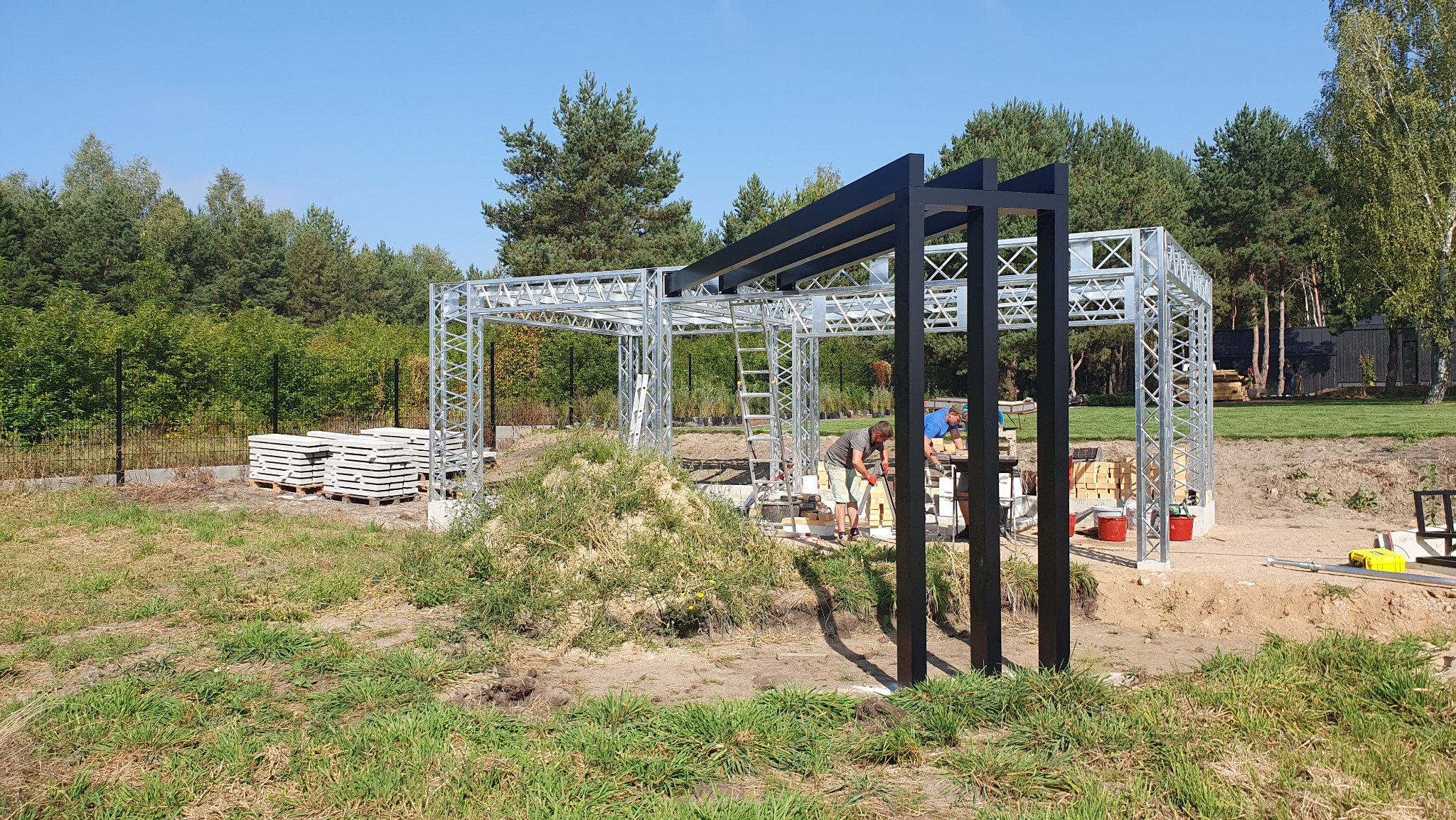 Konstrukcja kratownica stal ocynk + aluminium