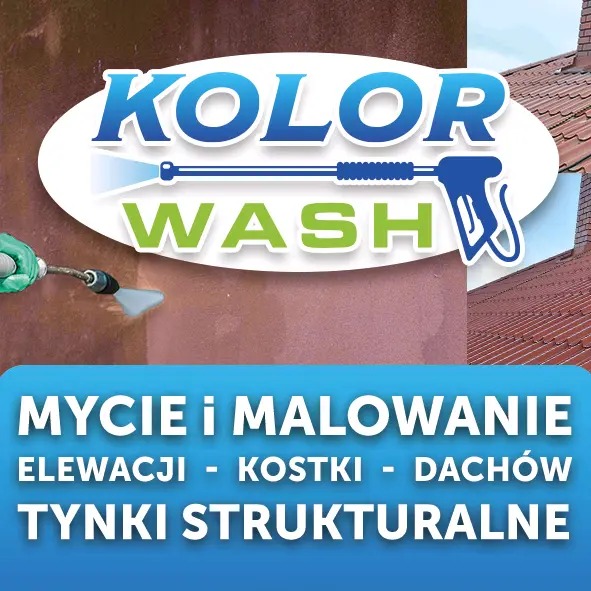 Mydło w płynie do elewacji, kostki i dachów. Tynki strukturalne. Mycie elewacji pod ciśnieniem. Pistolet do mycia elewacji w akcji. Czerwona dachówka w tle.