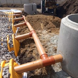 Przyłącze wod kan Poświętne 1