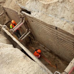 Przyłącze wod kan Poświętne 4