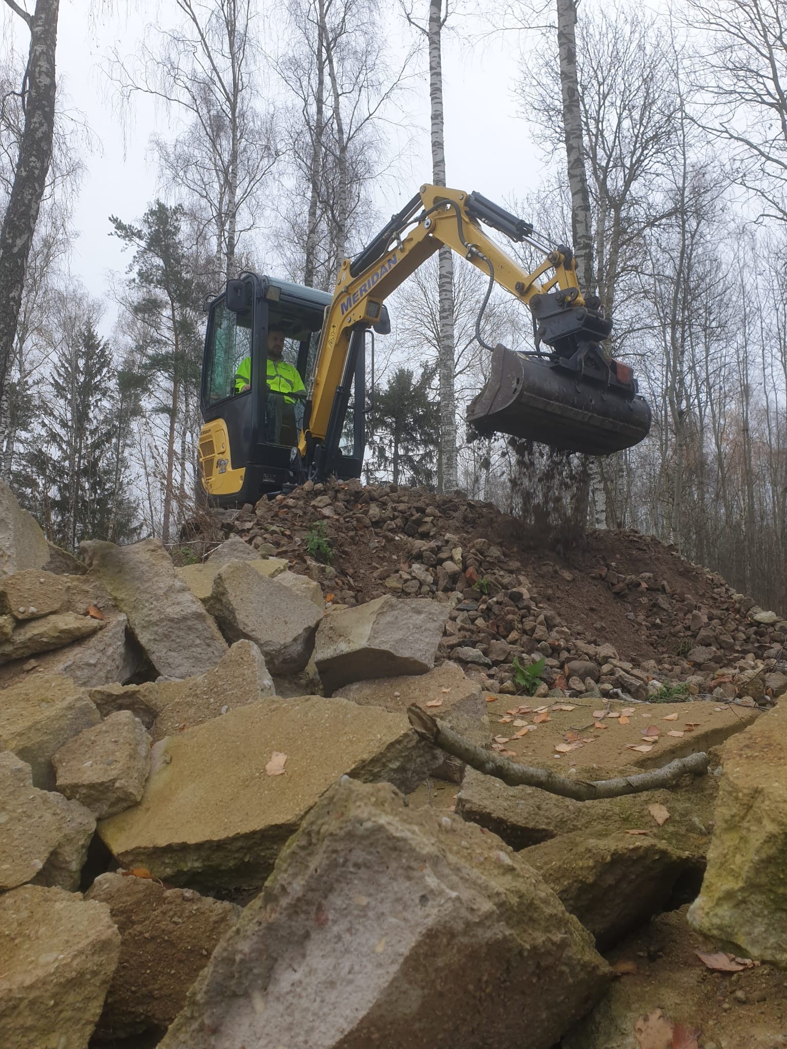 koparka ze skarpówką