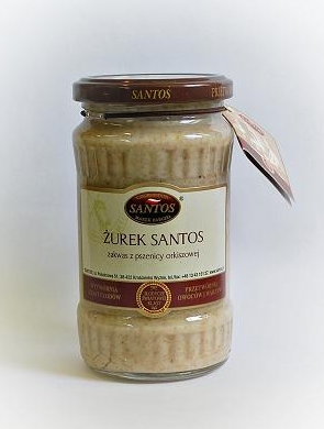 ŻUREK SANTOS zakwas z pszenicy orkiszowej (OPATENTOWANY WYNALAZEK)