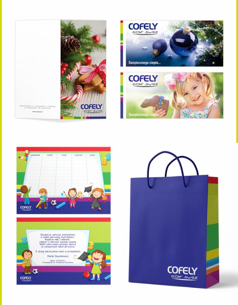 Ulotki, kartki świąteczne, torby reklamowe