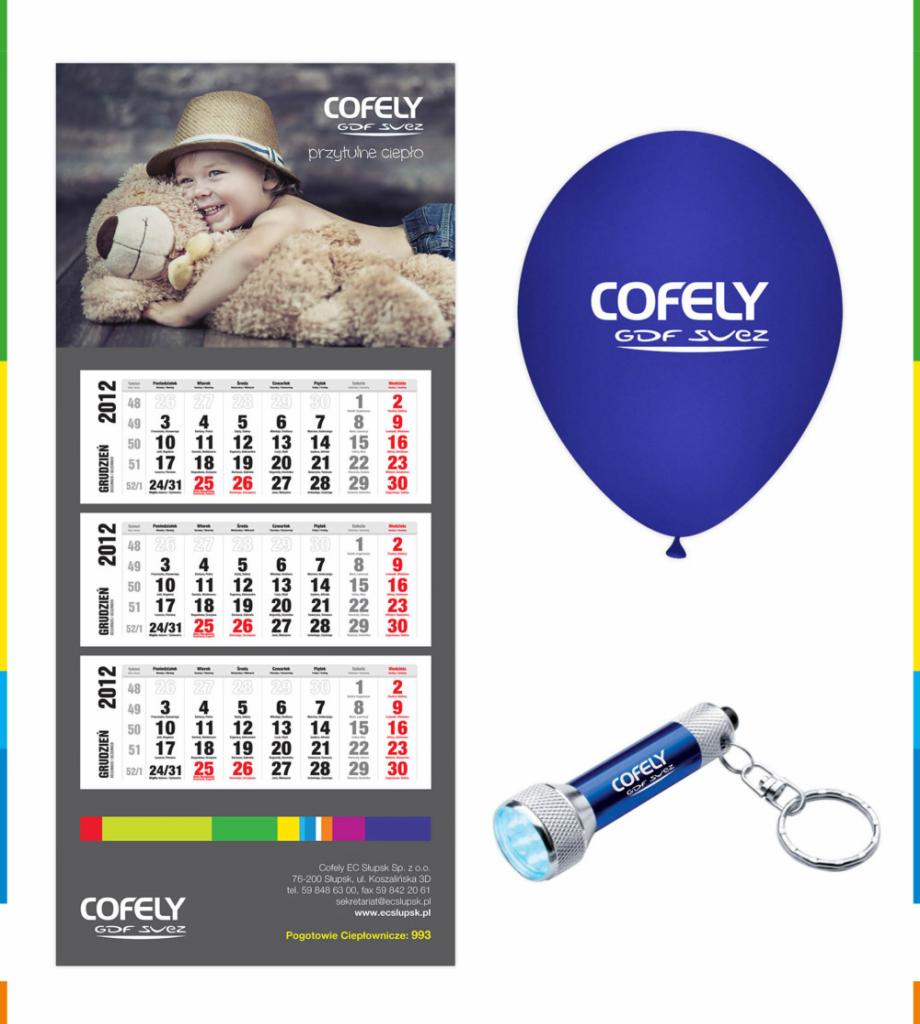 Kalendarze trójdzielne, gadżety reklamowe