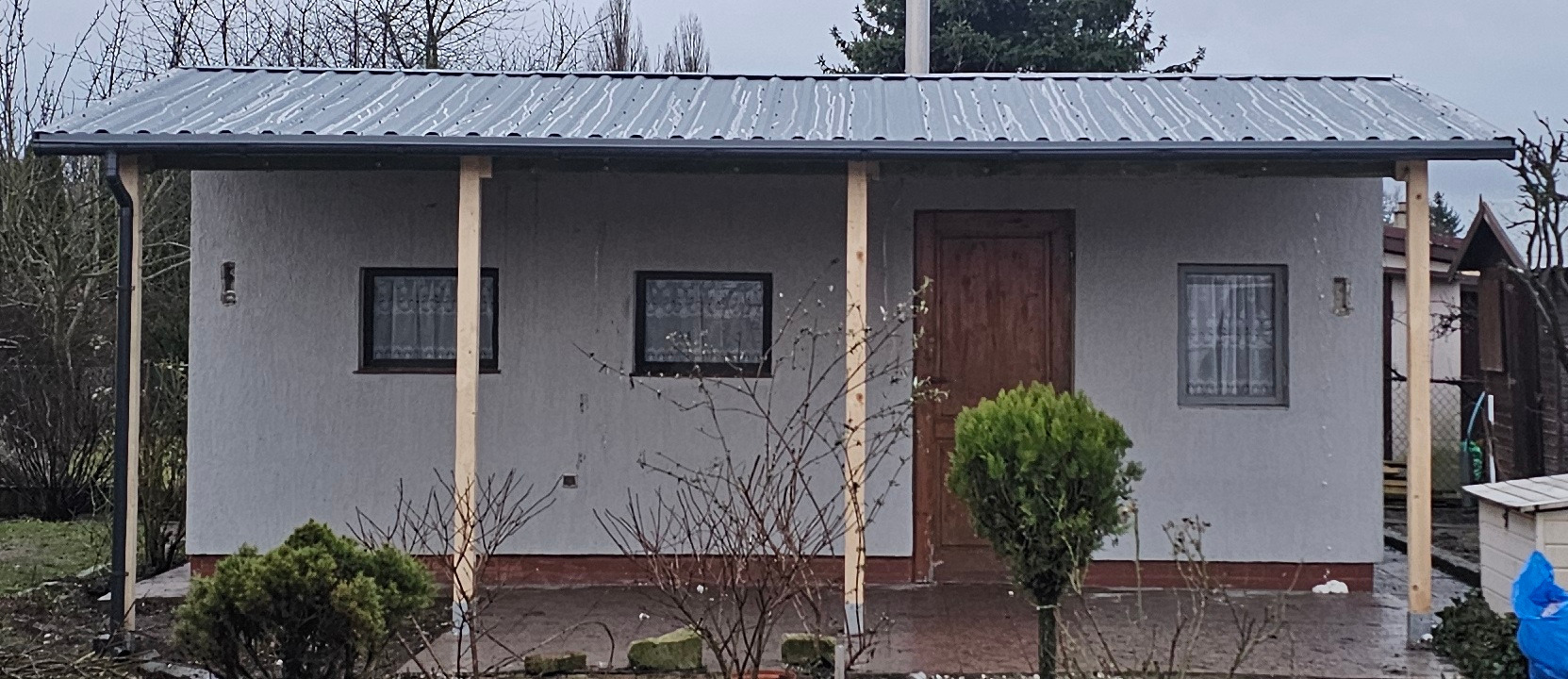 Domek letniskowy i blachodachówka trapezowa