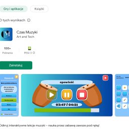 Aplikacja rozszerzająca ofertę koncertów edukacyjnych.